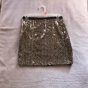 Sequined black/gold skirt